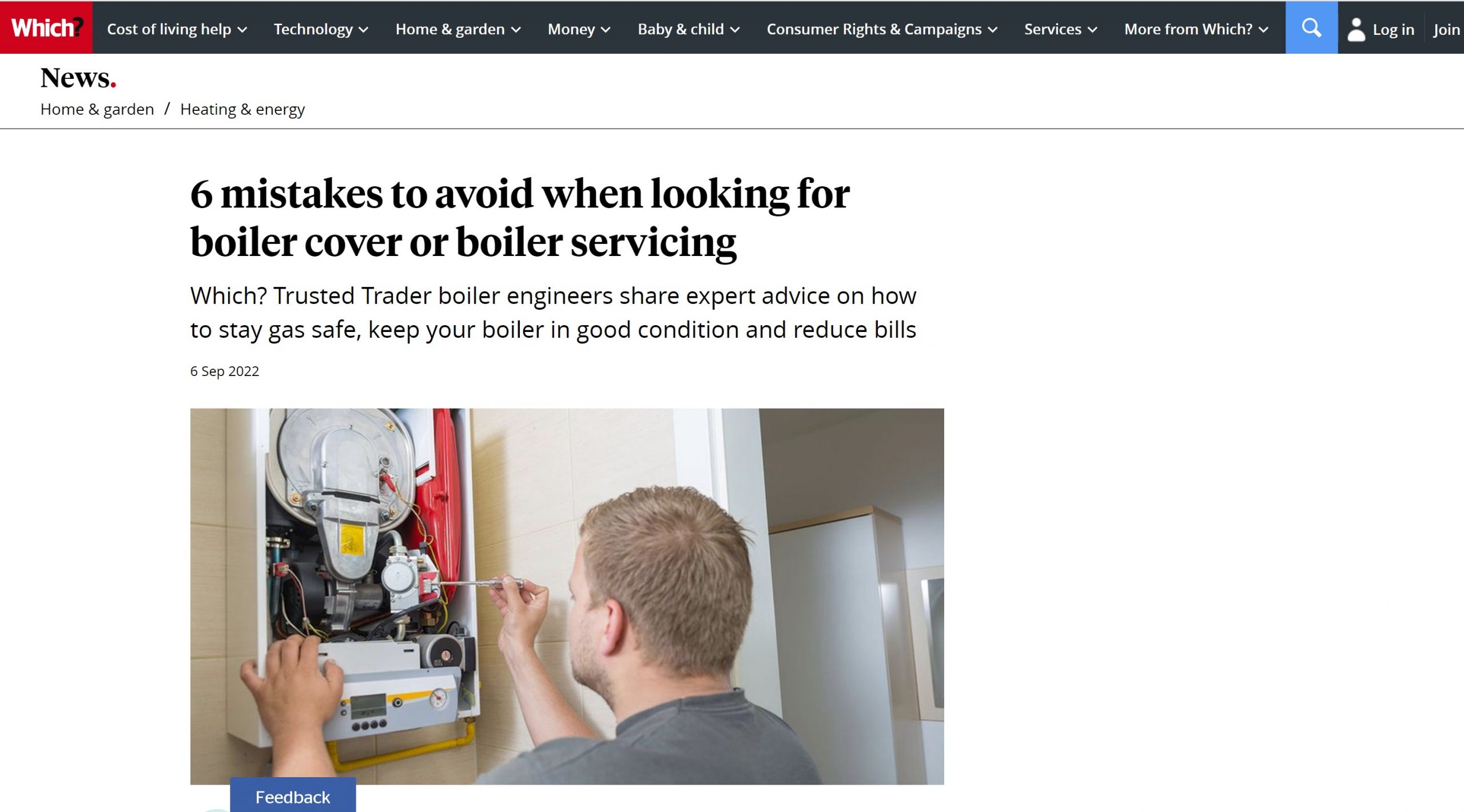 Read more about the article 6 mistakes to avoid when looking for boiler cover or boiler servicing